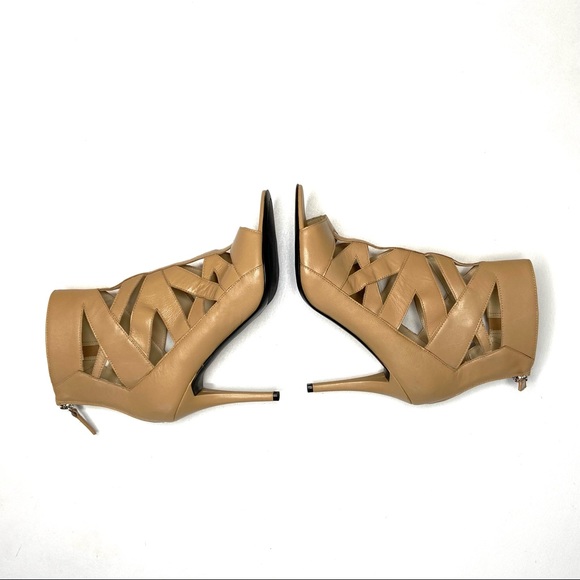 NINE WEST Nude Cage Style High Heel Ankle Bootie -Delfina- - Picture 5 of 16